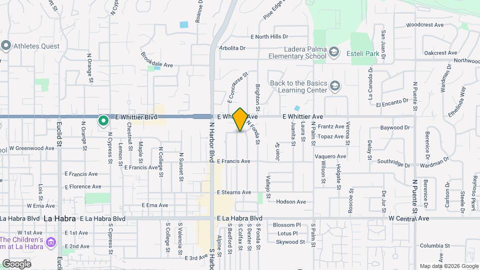 630 N Colfax St Map and Location Details