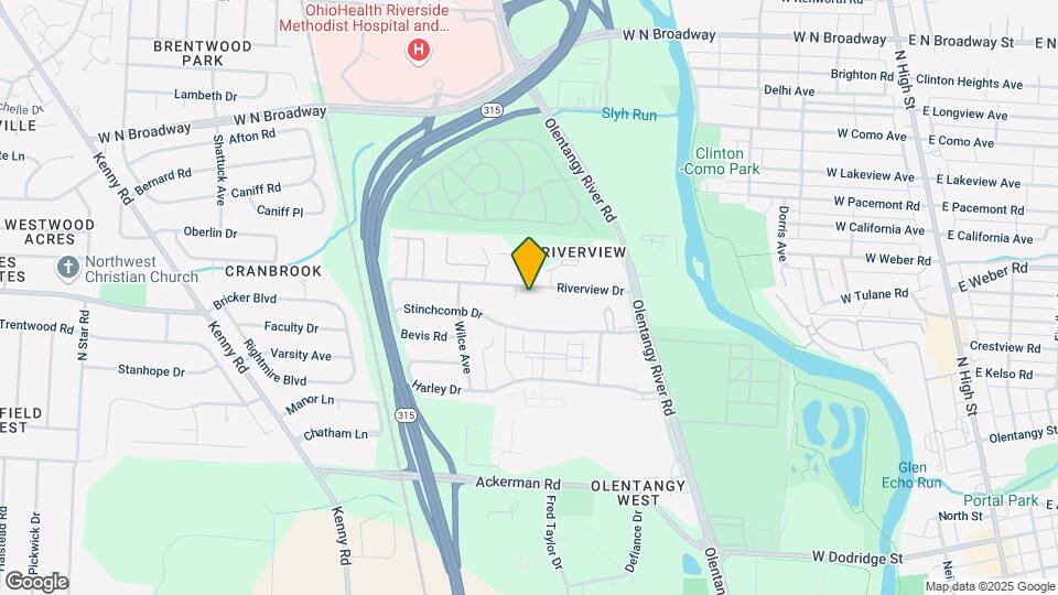 611 Riverview Dr Map and Location Details