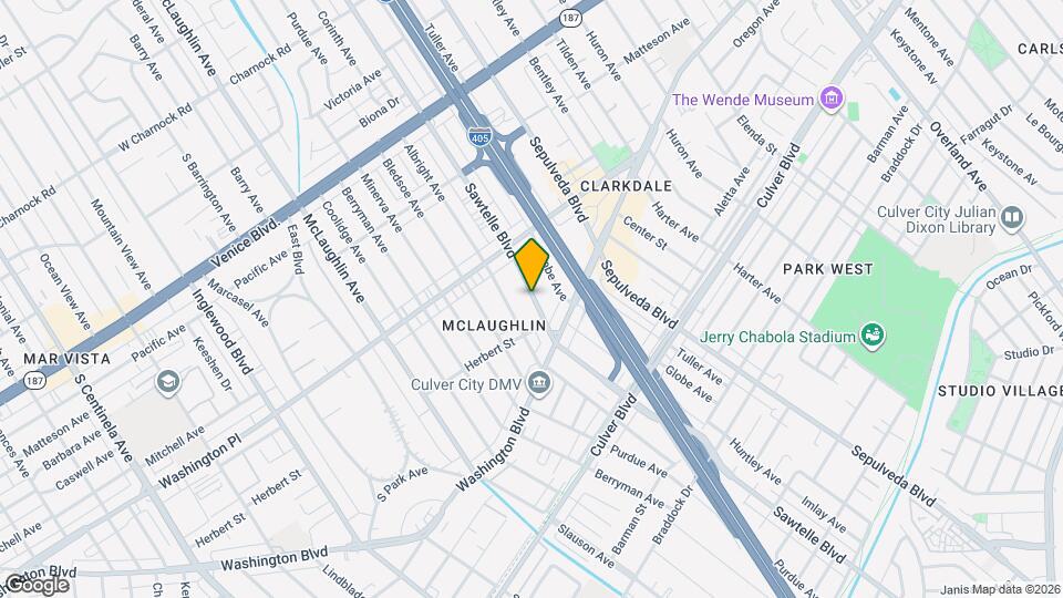 4071 Sawtelle Blvd Map and Location Details