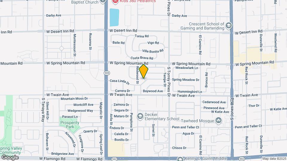 3611 Rosewood St Map and Location Details