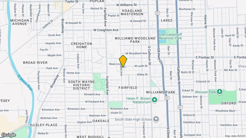 2813 Hoagland Ave Map and Location Details