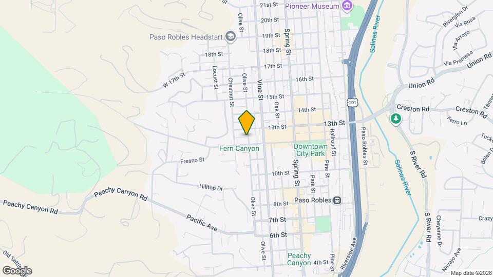 1221 Olive St Mapa y Detalles de la Ubicación