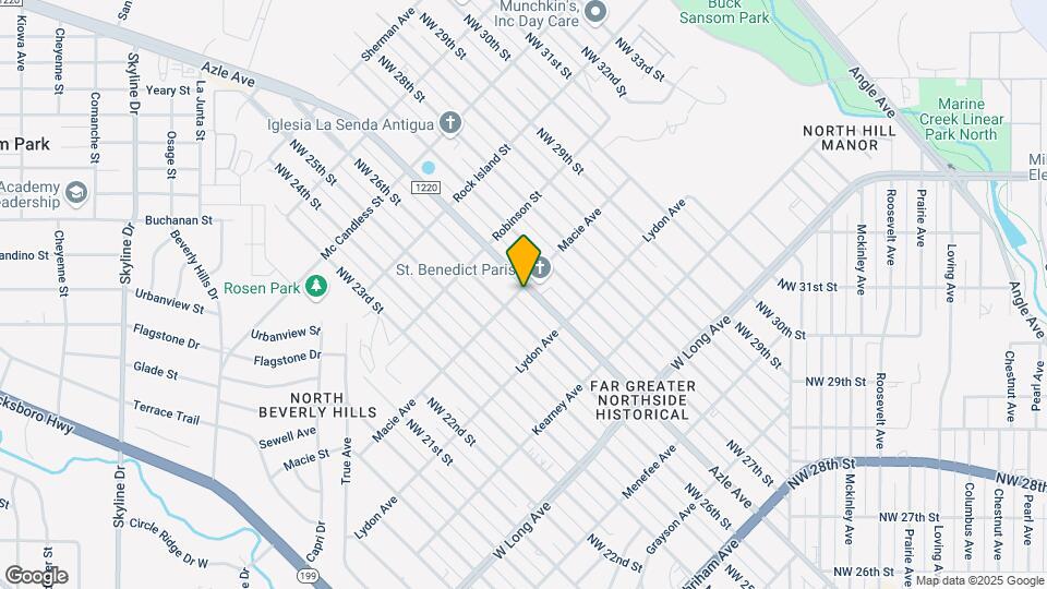 2923 Azle Ave Map and Location Details