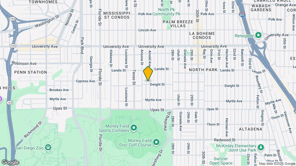 2536 Dwight St Map and Location Details