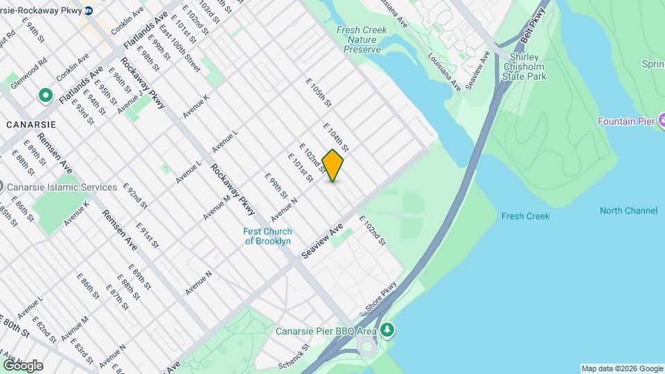 1424 E 102nd St, Unit 2A Mapa y Detalles de la Ubicación