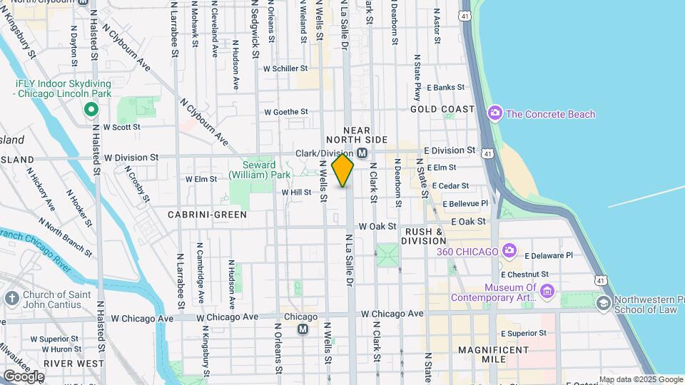1100 N La Salle Dr Mapa y Detalles de la Ubicación