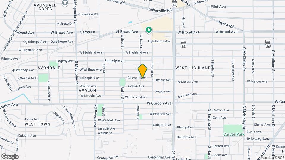 1214 Gillespie Ave Mapa y Detalles de la Ubicación