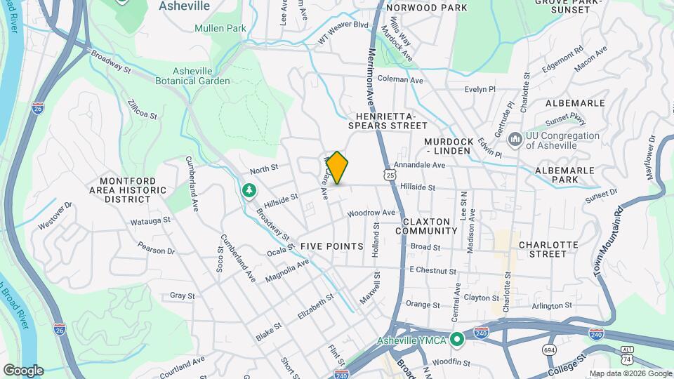 117 Hillside St Map and Location Details