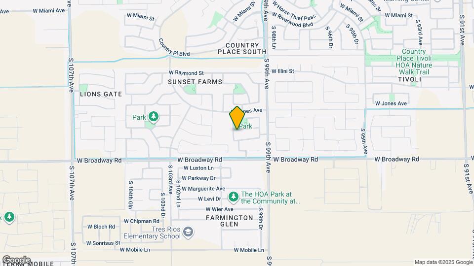 10027 W Southgate Ave Map and Location Details