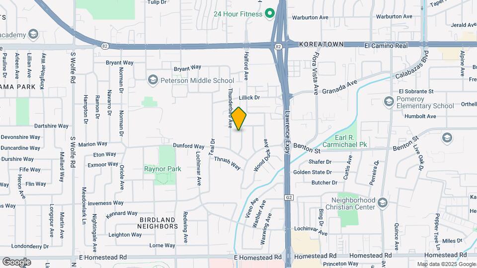 1084 Bluebird Ave Map and Location Details