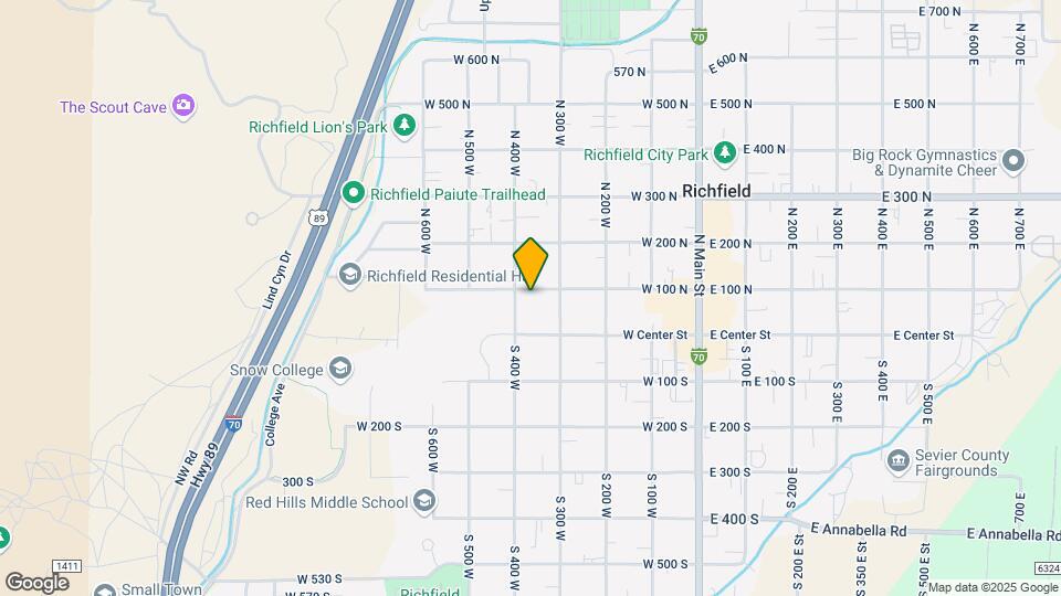 375 W 100 N Map and Location Details