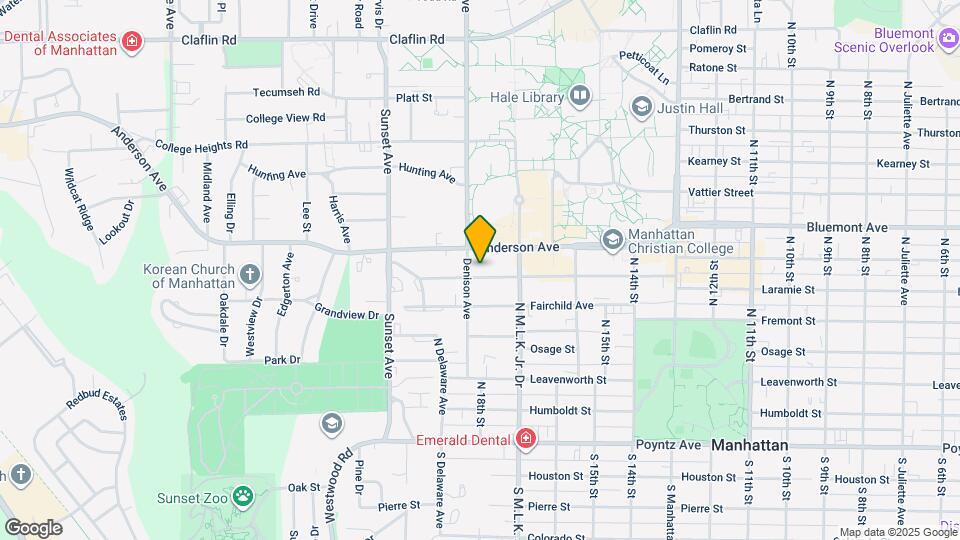 1734 Laramie St Map and Location Details