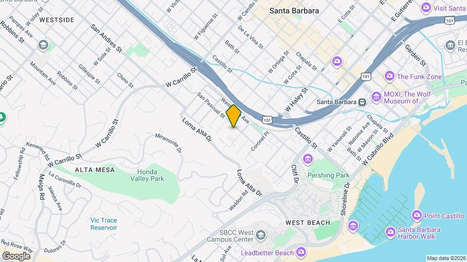 615 San Pascual St, Unit A Map and Location Details
