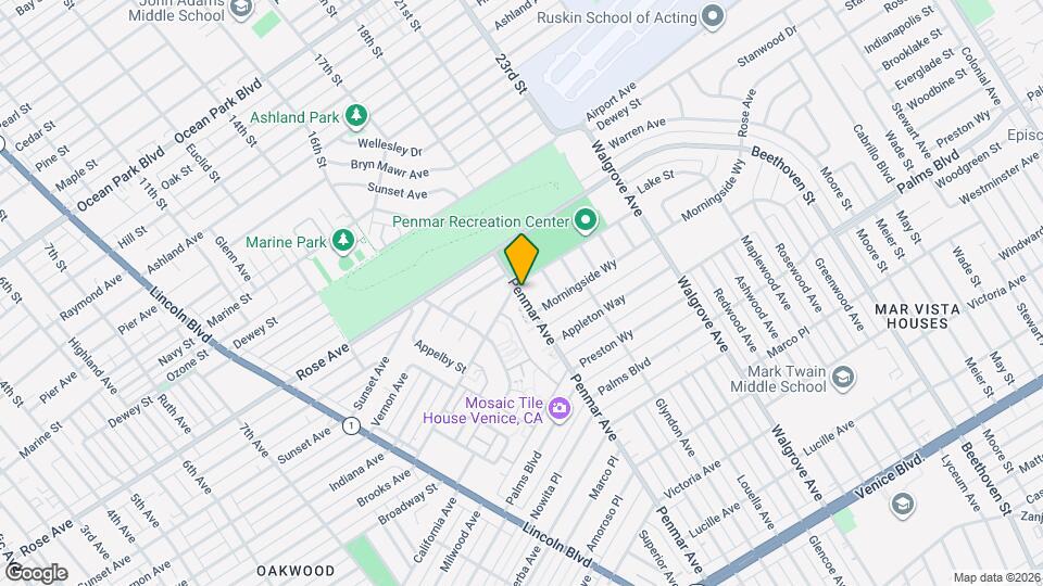 1514 Penmar Ave, Unit C Map and Location Details