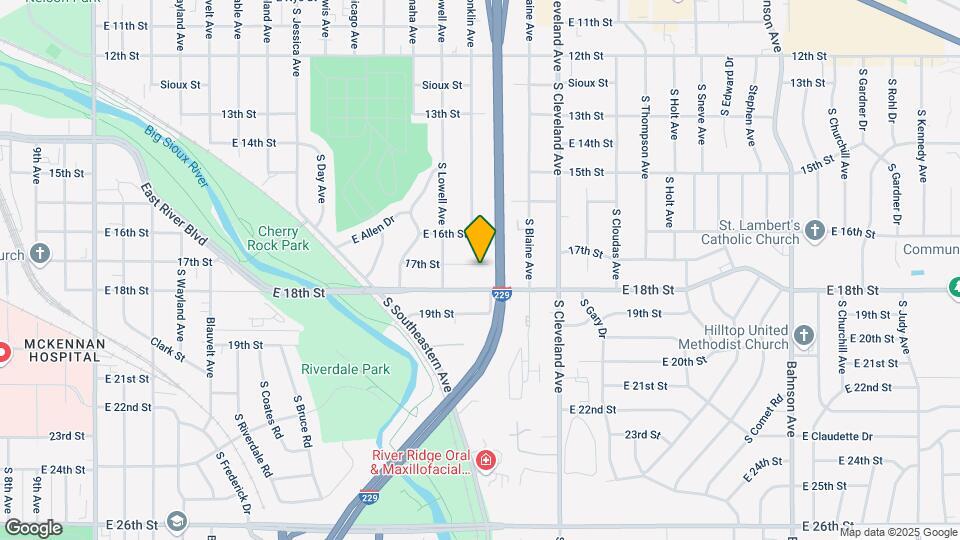 2501 E 17th St Map and Location Details