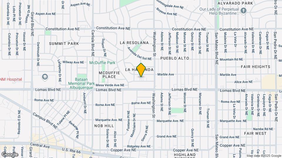 4121 Mesa Verde Ave NE Map and Location Details