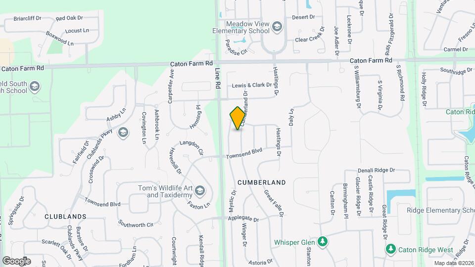 2113 Cumberland Dr Mapa y Detalles de la Ubicación