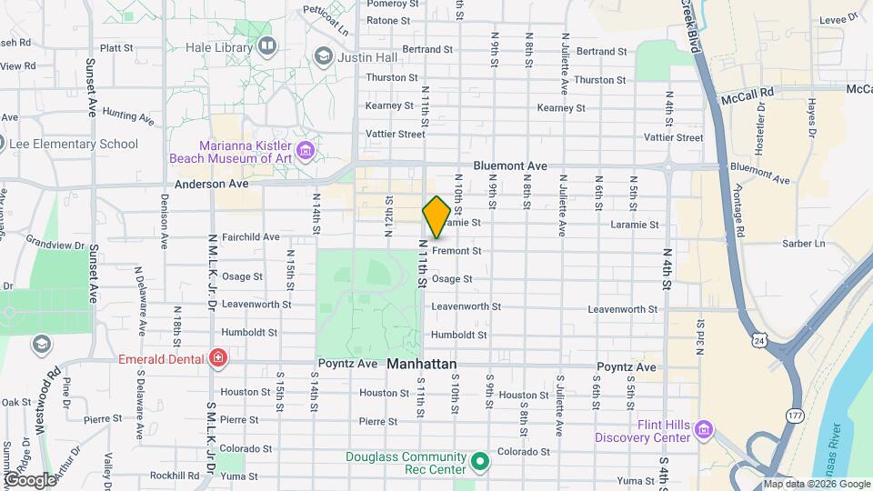 1018 Fremont St Map and Location Details