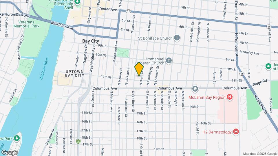 205 N Grant St Map and Location Details