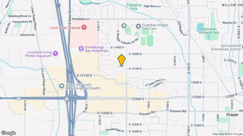 Draper Village Map and Location Details