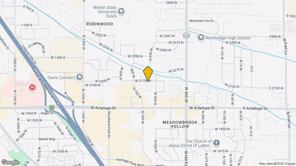 703 W 2175 N Map and Location Details