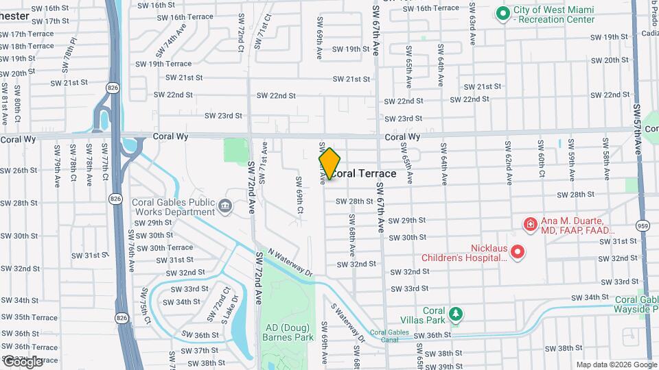 6881 SW 27th St Map and Location Details