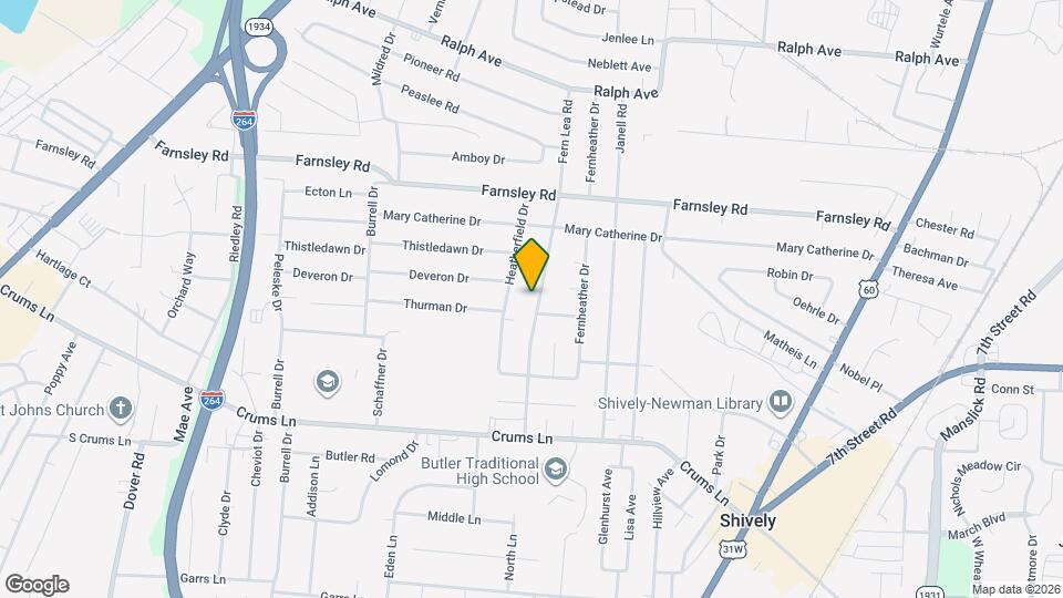 3428 Fern Lea Rd Map and Location Details