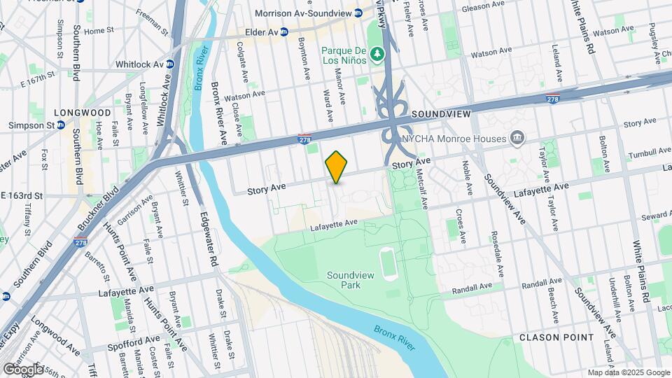 880 Boynton Ave Map and Location Details