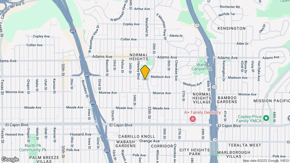 4570-4576 35th St Map and Location Details