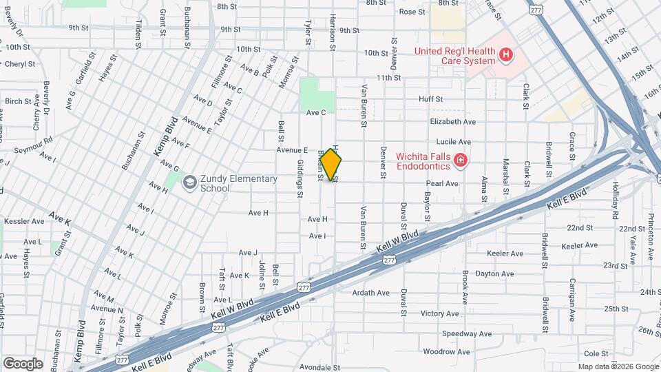 1608 Harrison St Map and Location Details