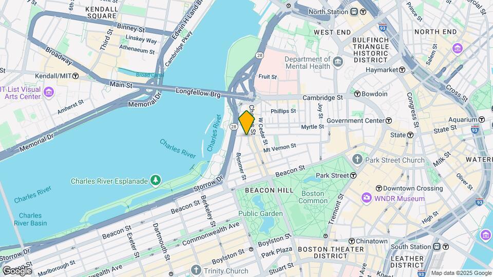 96 Pinckney St Map and Location Details