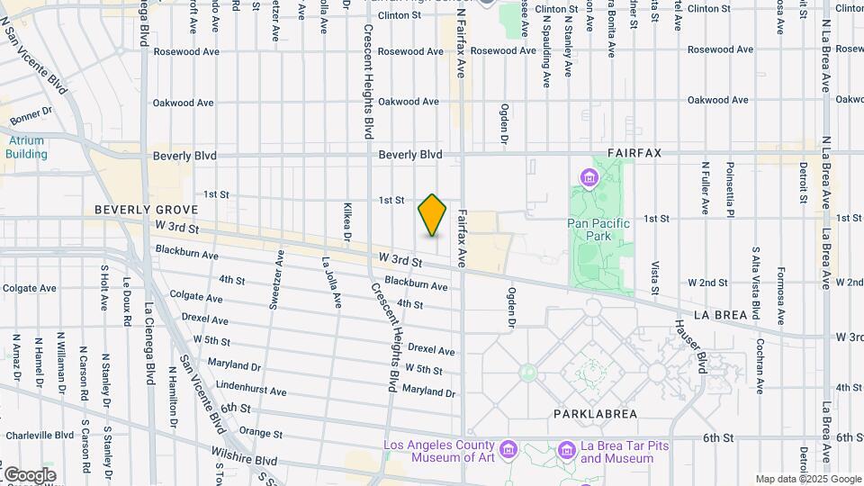 153 S Hayworth Ave Map and Location Details