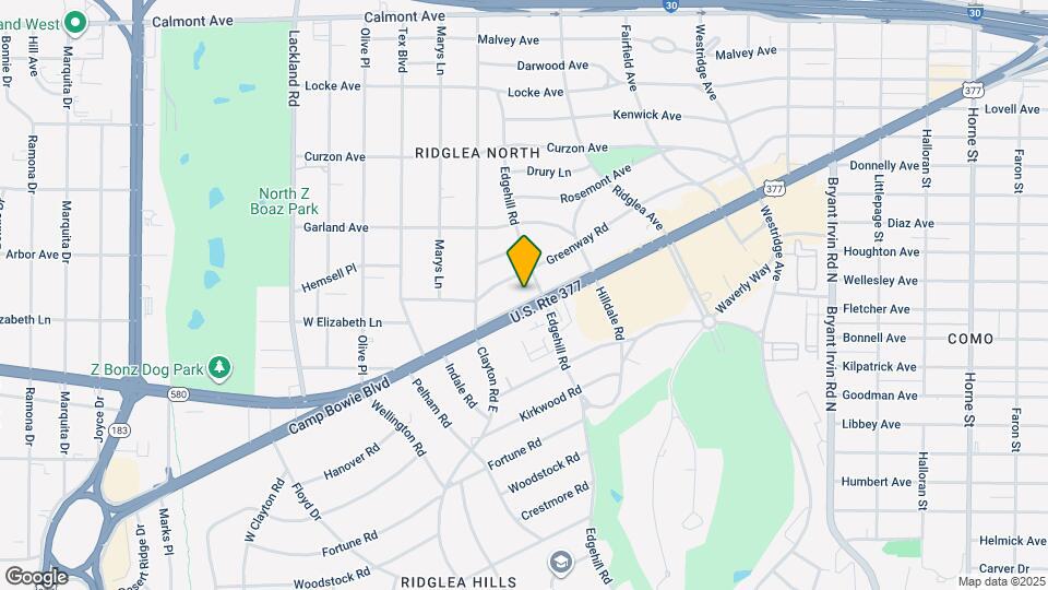 6458 Camp Bowie Blvd Map and Location Details
