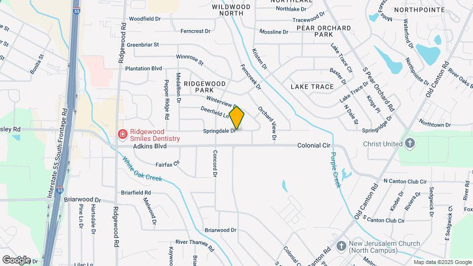1343 Springdale Dr Map and Location Details