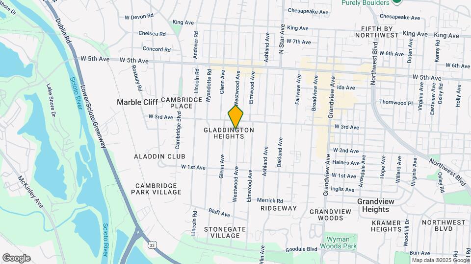 1365 Westwood Ave Map and Location Details