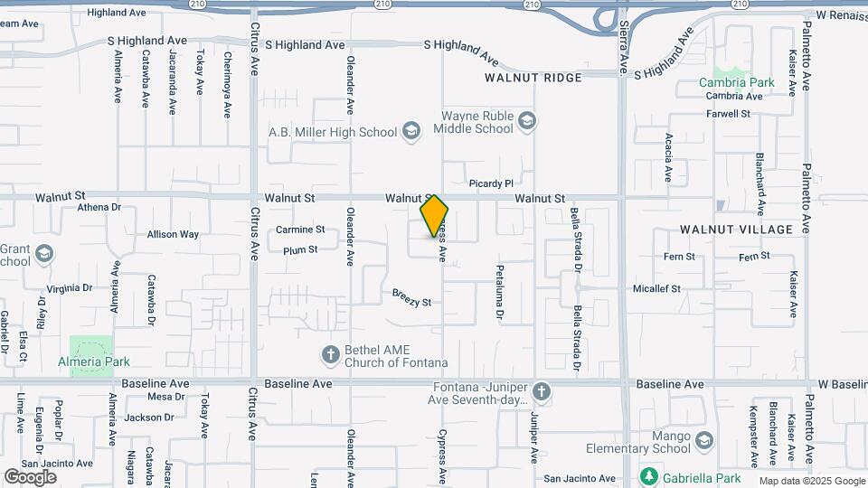 7016 Cypress Ave Map and Location Details