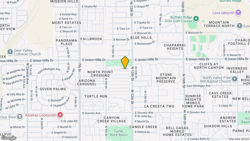 1102 E Annette Dr Map and Location Details