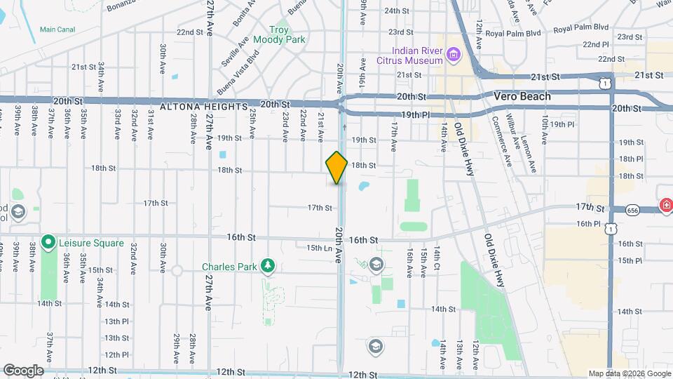1725 20th Ave Map and Location Details