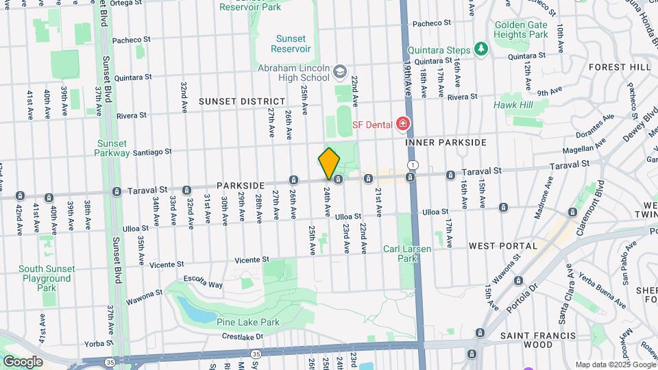1351-1355 Taraval St Map and Location Details
