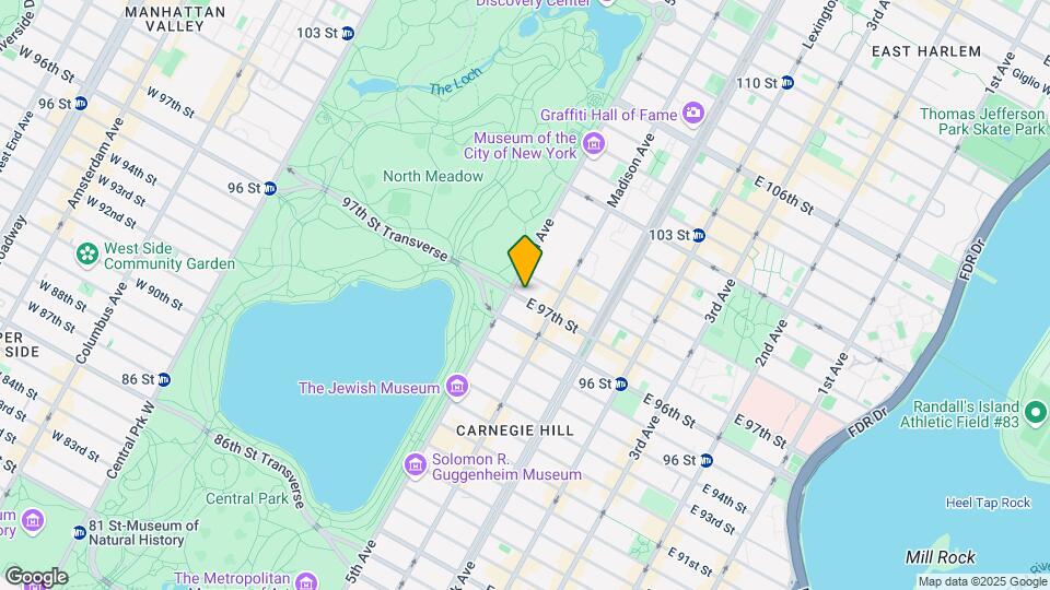 1160 Fifth Avenue Mapa y Detalles de la Ubicación