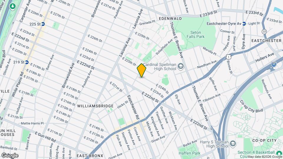 1214 E 224th St Map and Location Details