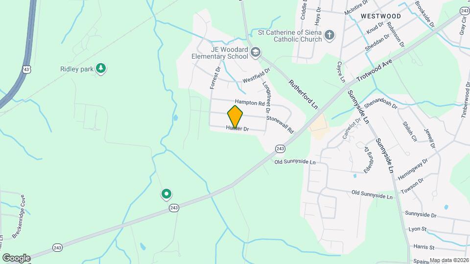 213 Hunter Dr Map and Location Details