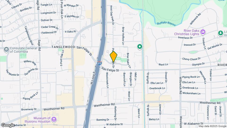 2039 Post Oak Park Dr Map and Location Details