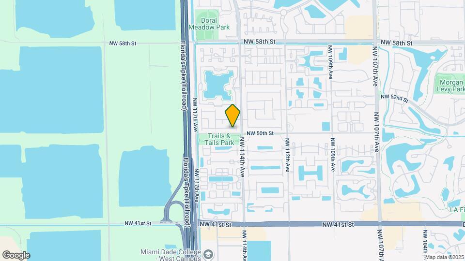 11436 NW 50th Terrace Map and Location Details