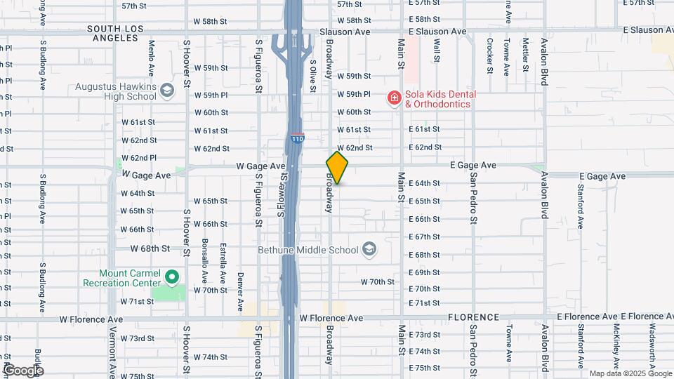 6400 S Broadway Map and Location Details