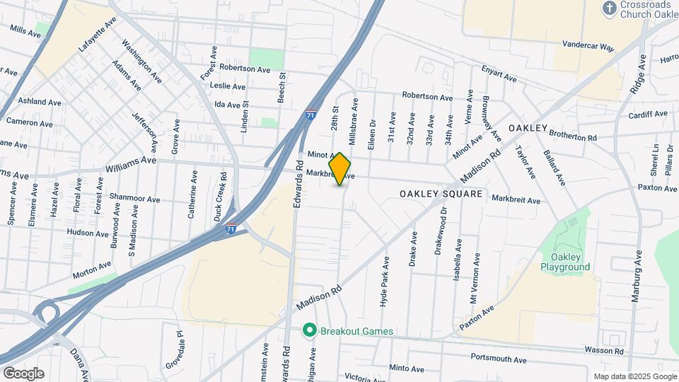 3945 Millsbrae Ave Map and Location Details