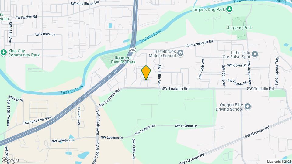 Tualatin Woods Townhomes Mapa y Detalles de la Ubicación