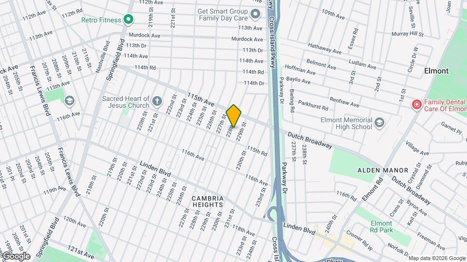 115-45 228th St Map and Location Details