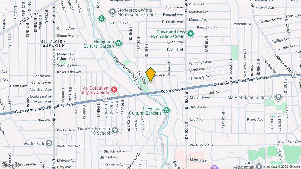 1265 E 99th St Map and Location Details