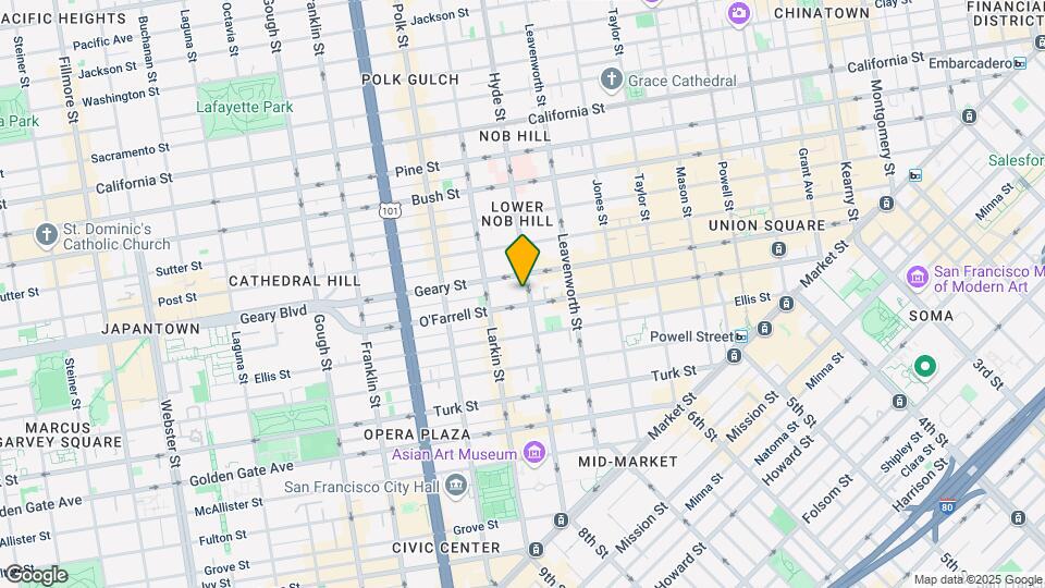 525 Hyde St Mapa y Detalles de la Ubicación